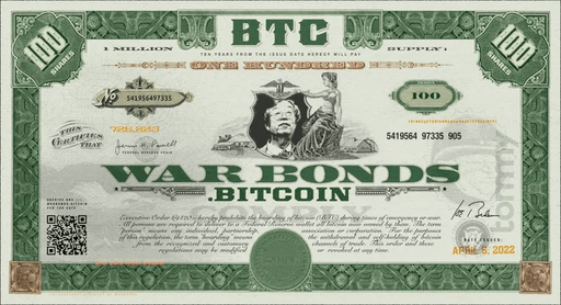 Bitcoin War Bonds